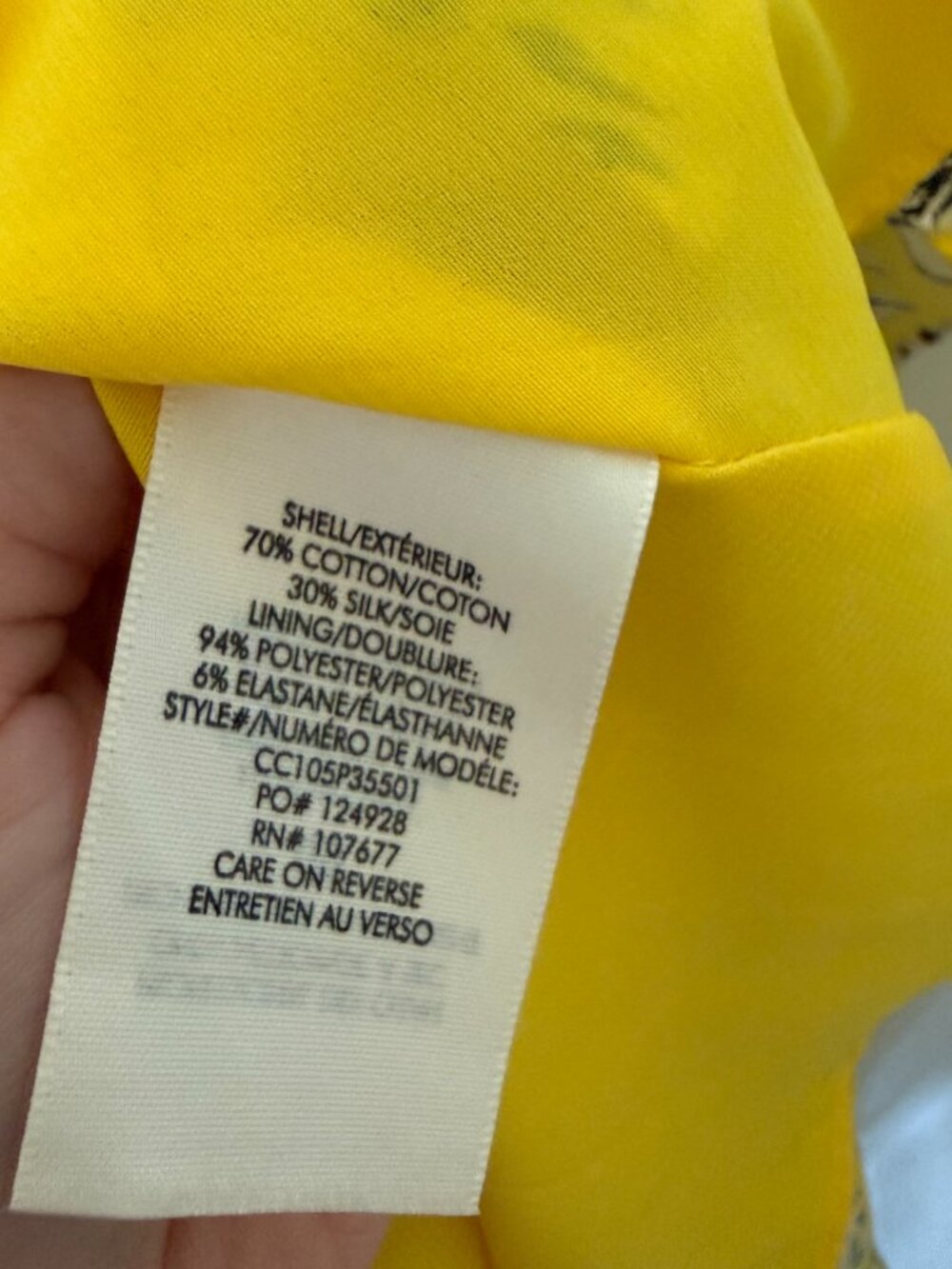 Alice + Olivia Glinda Yellow Floral Cotton Silk Mini Dress US 2 - Picture 6 of 7